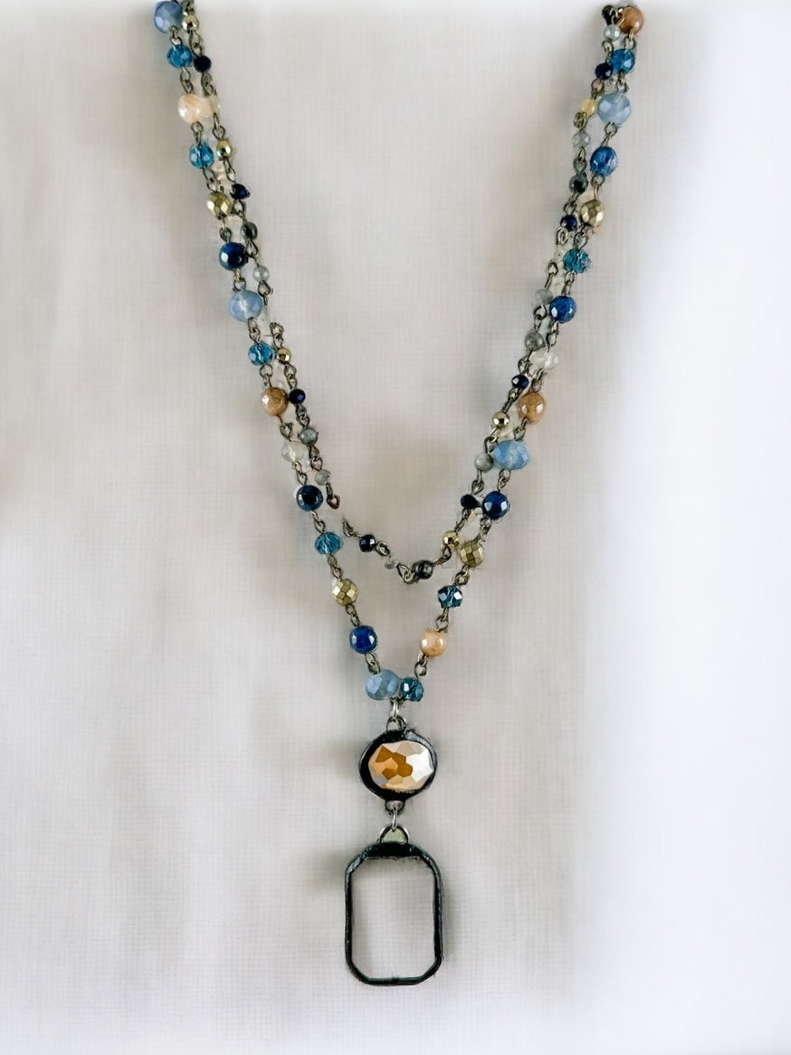 The Meridian Necklace, Denim