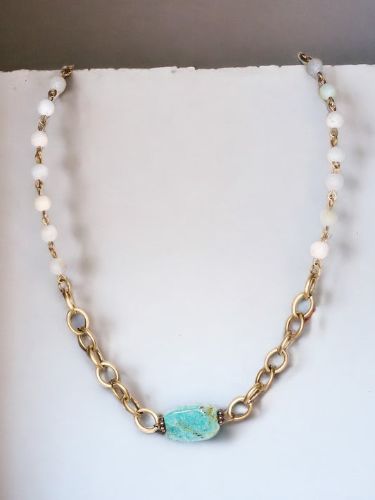 Salt & Sky Necklace, Amazonite