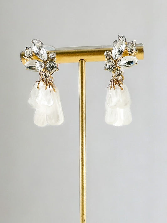 Vivid Imagination Earrings, White