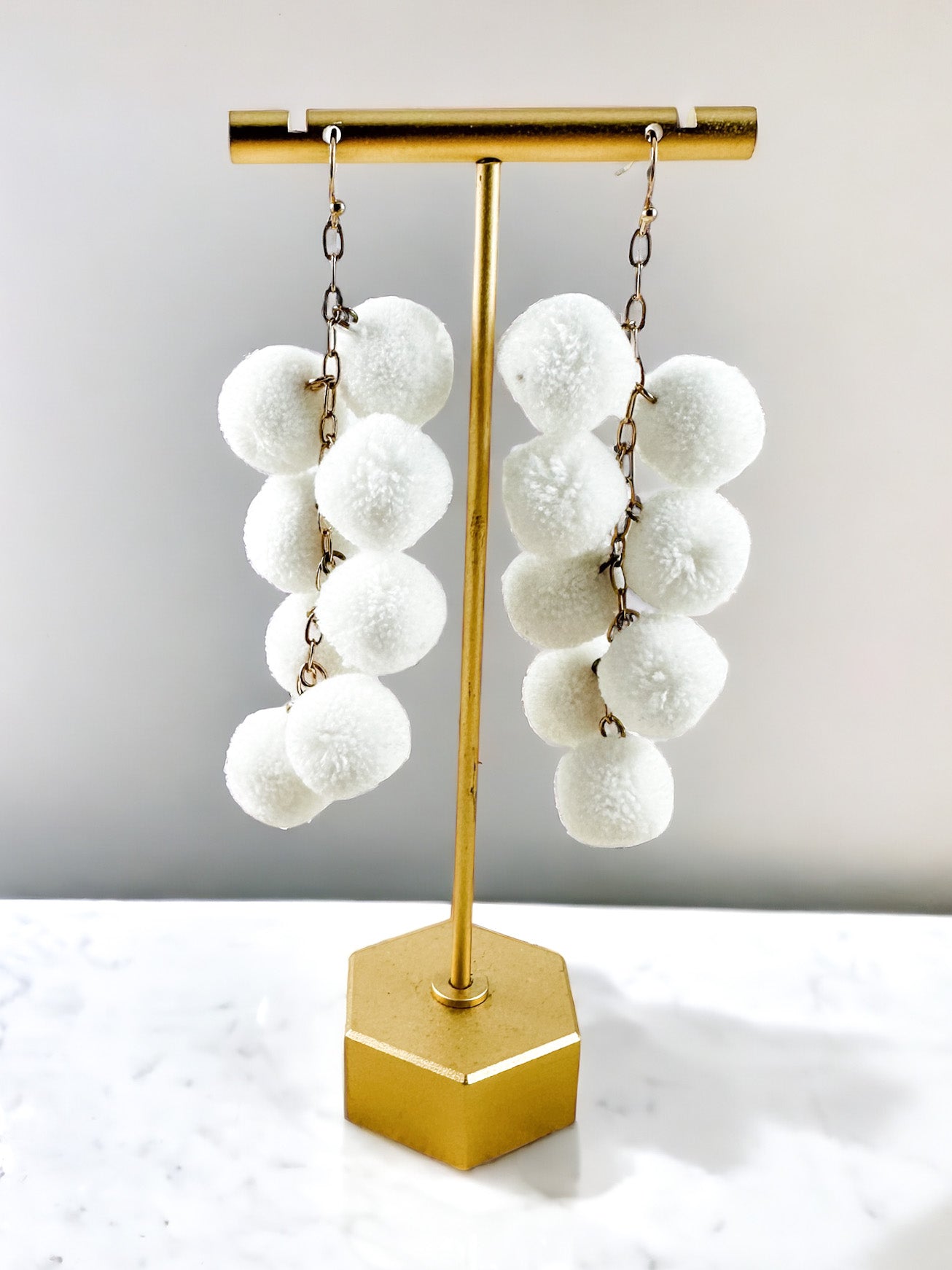 Life of the Party Earrings, White