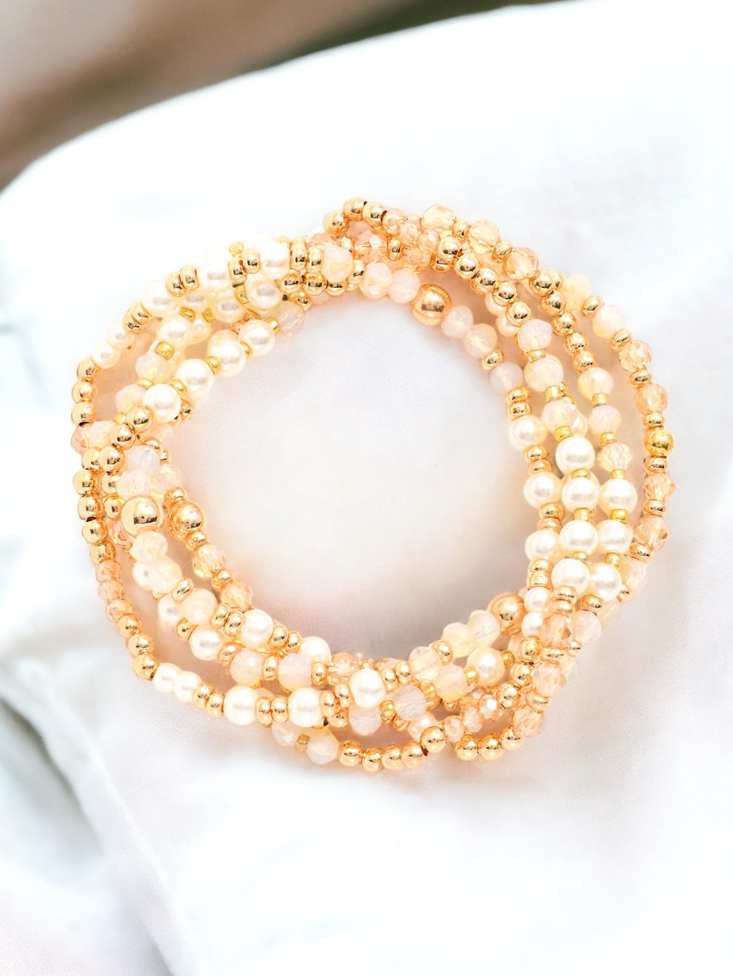 Velvet Light Bracelet Set, Gold