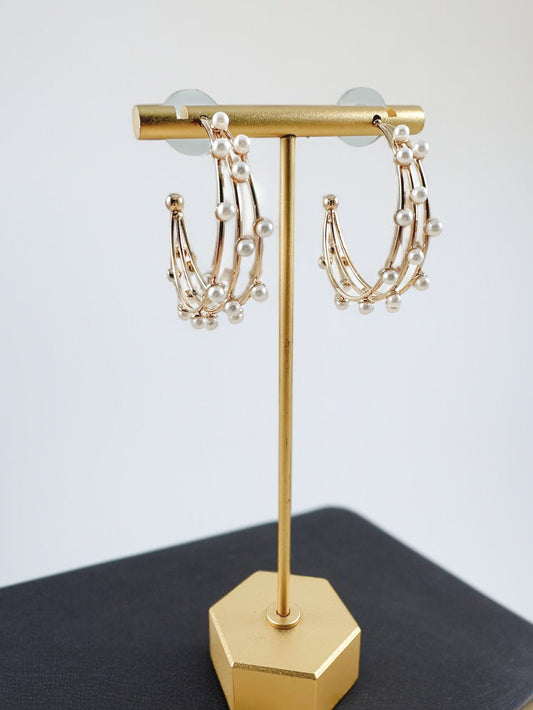 Moonlit Crest Hoops