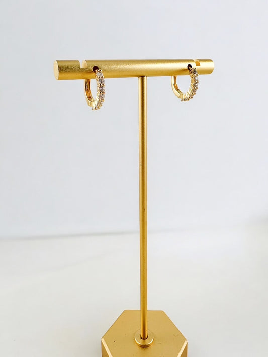 Gleamline Huggie Hoops, Gold