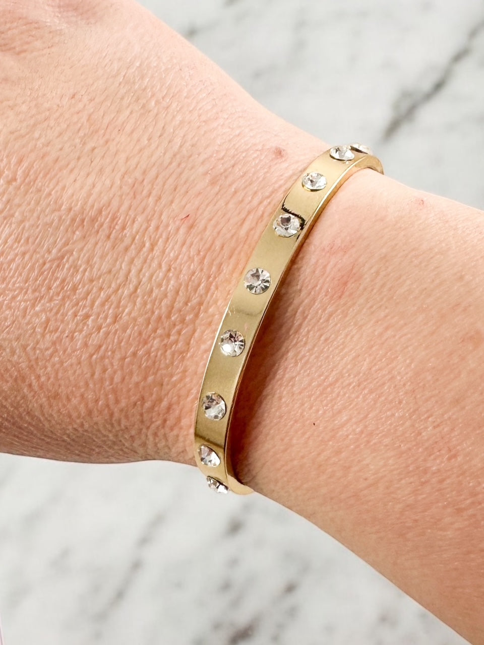 Halo Point Cuff Bracelet, Gold