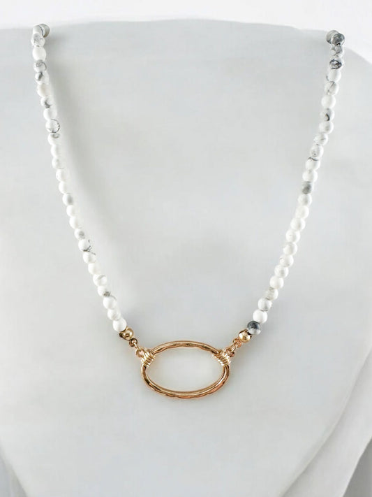 Always Important Necklace, Howlite