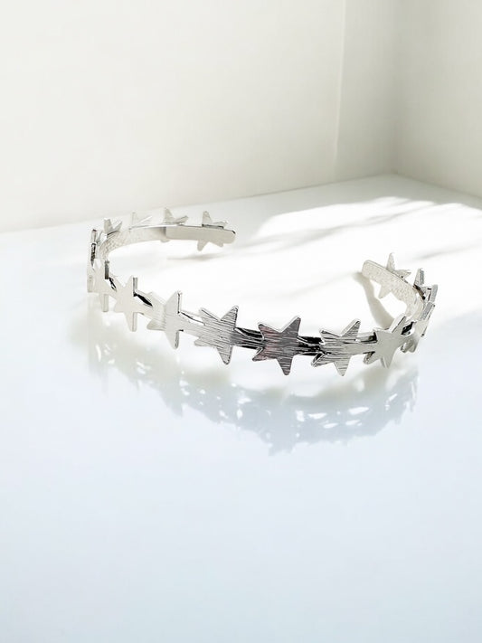 Starbound Cuff Bracelet, Silver
