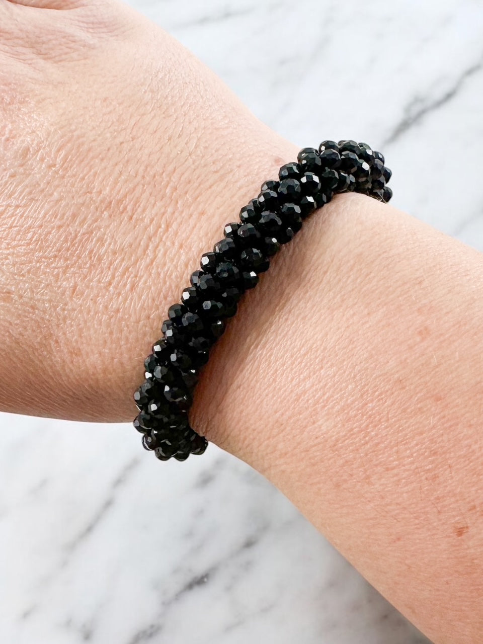 Luxe Cluster Bracelet, Black