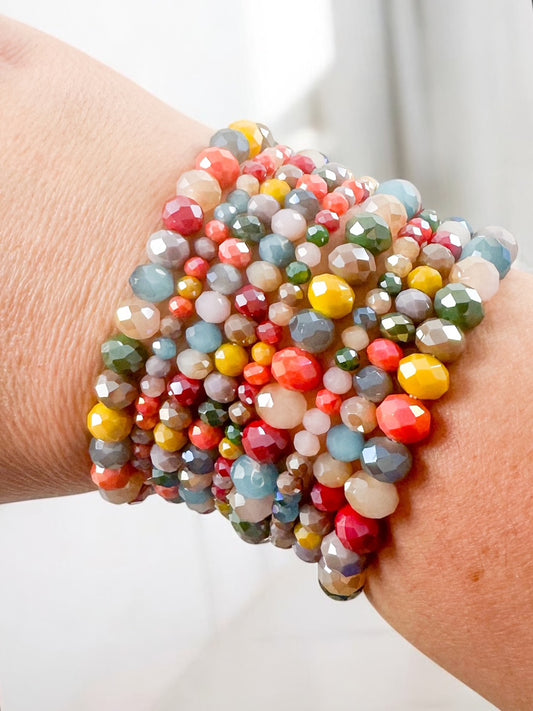 Festival Vibes Bracelet Set, Earth Tones