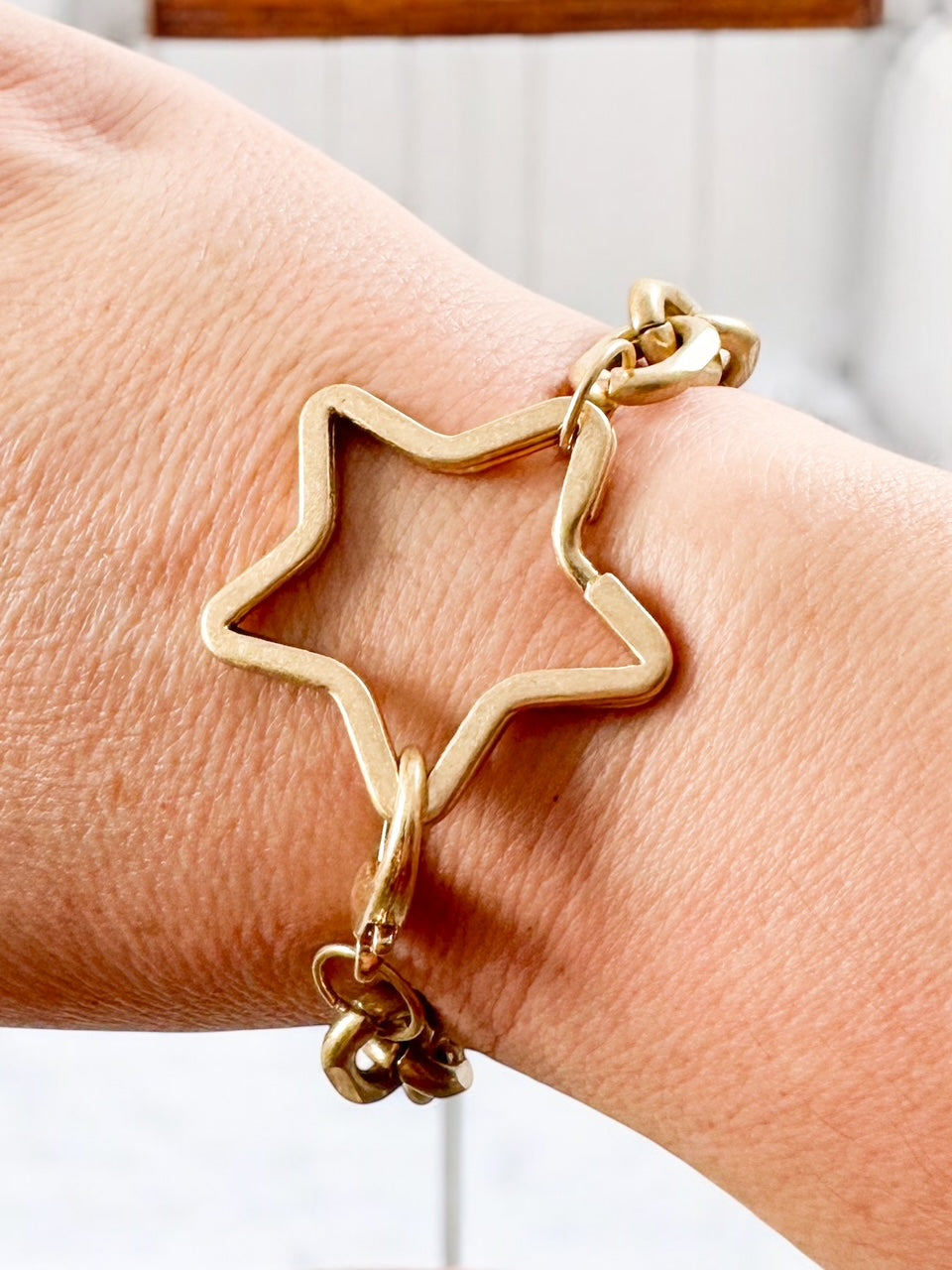 Be the Star Bracelet, Worn Gold