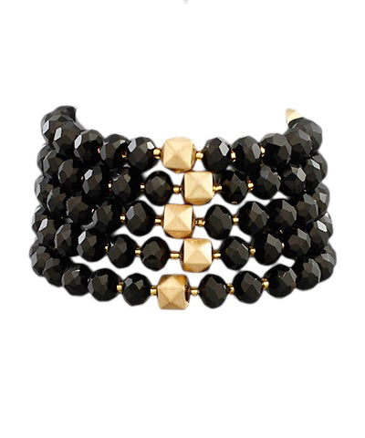 Twilight Bound Bracelet Set, Black