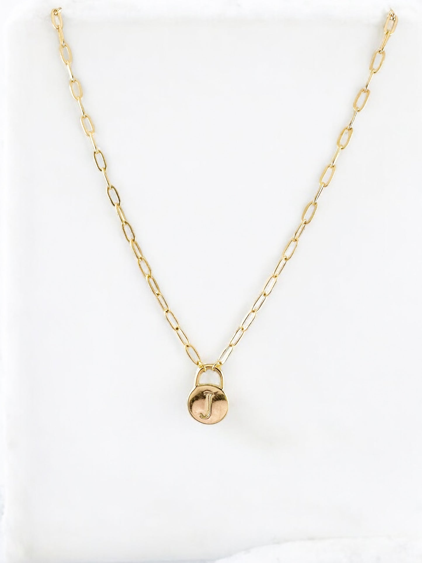 Lock & Letter Necklace--PREORDER