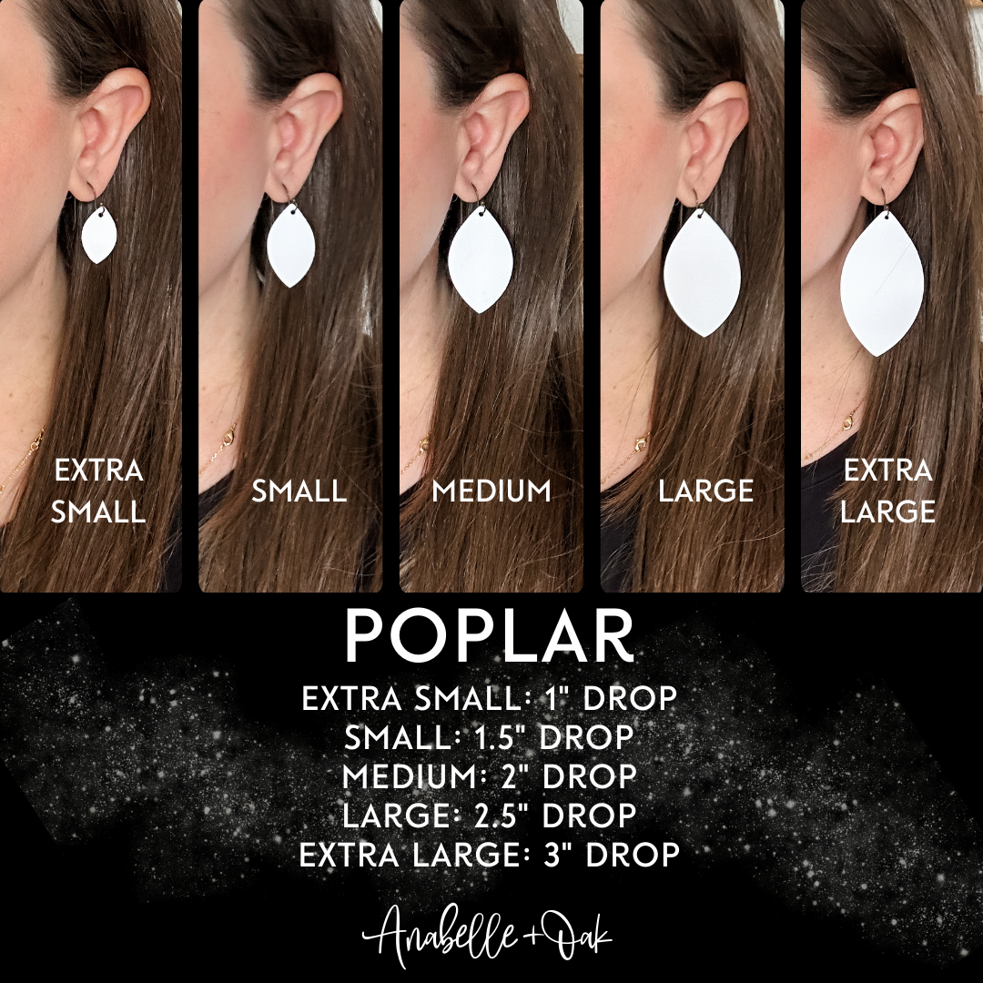 Pink Ember Leather, Large Poplar