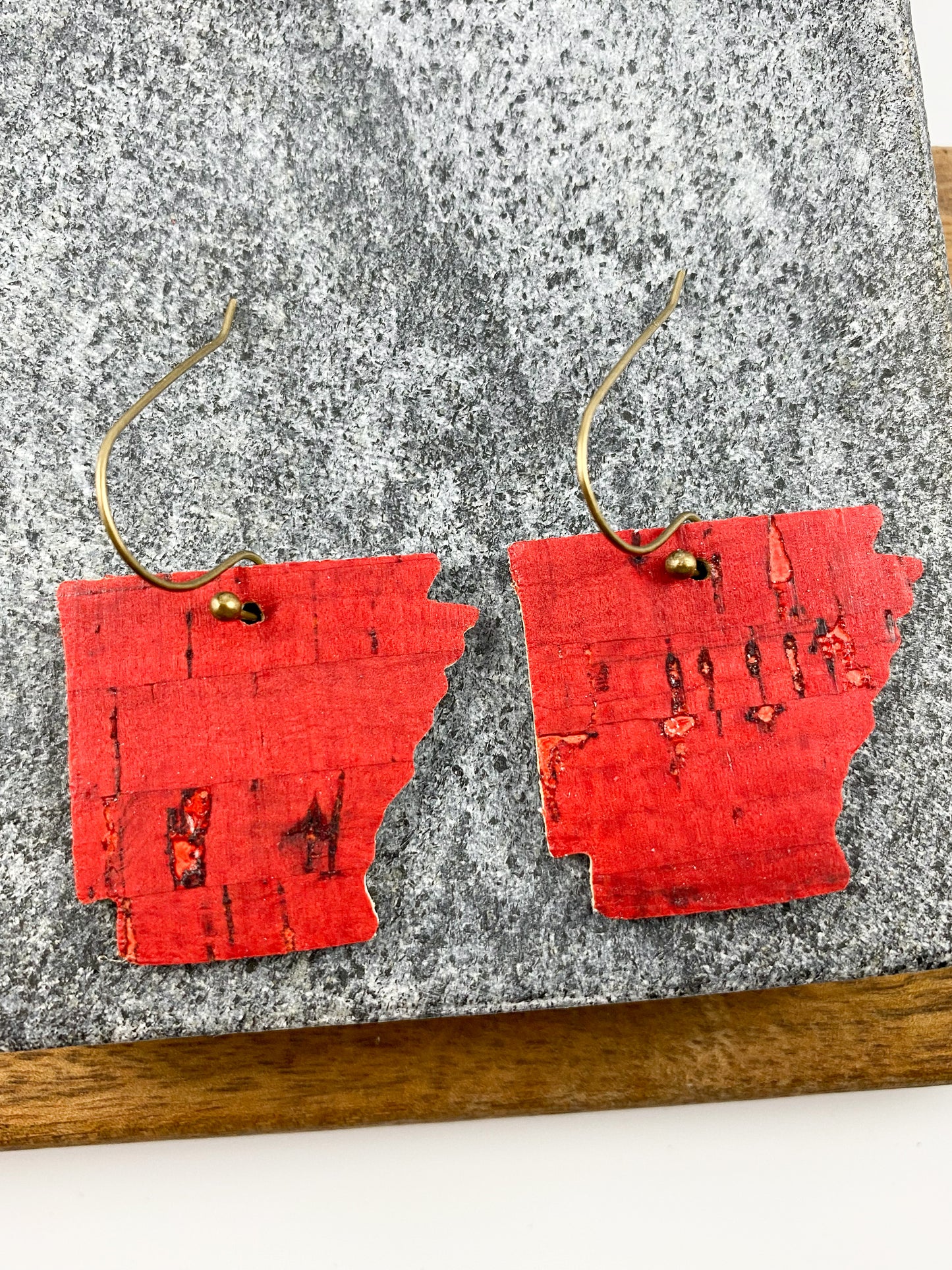Arkansas Earrings, Red
