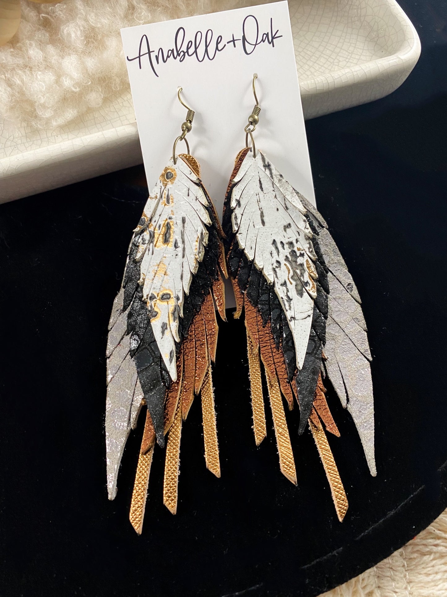 Bronze & Gunmetal Feathers