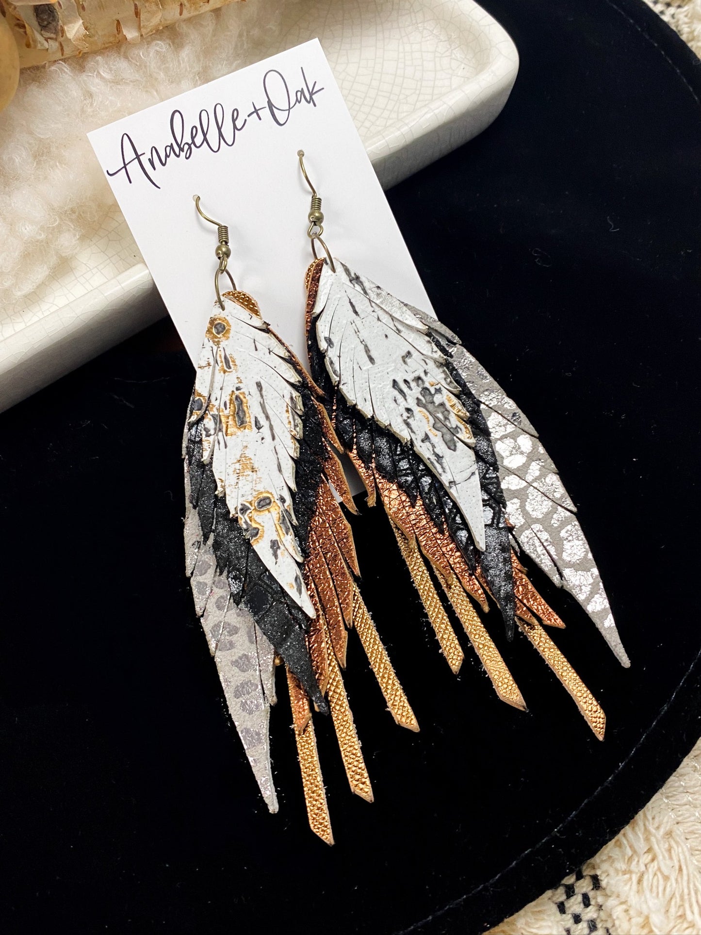 Bronze & Gunmetal Feathers
