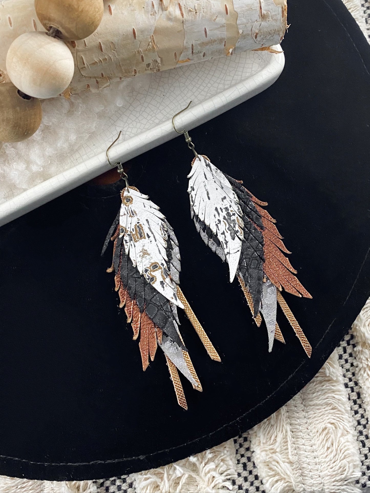 Bronze & Gunmetal Feathers