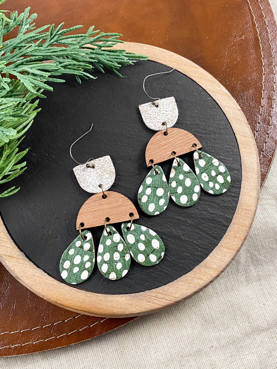 Olive Green Boho Chandeliers