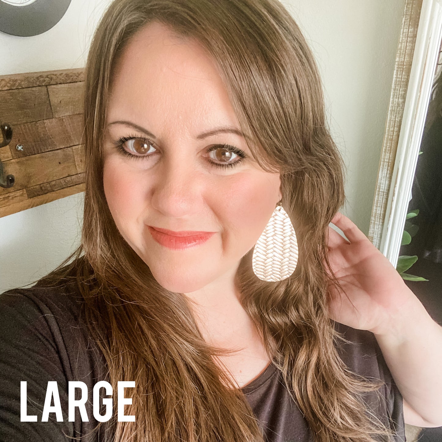 Metallic Copper Teardrops