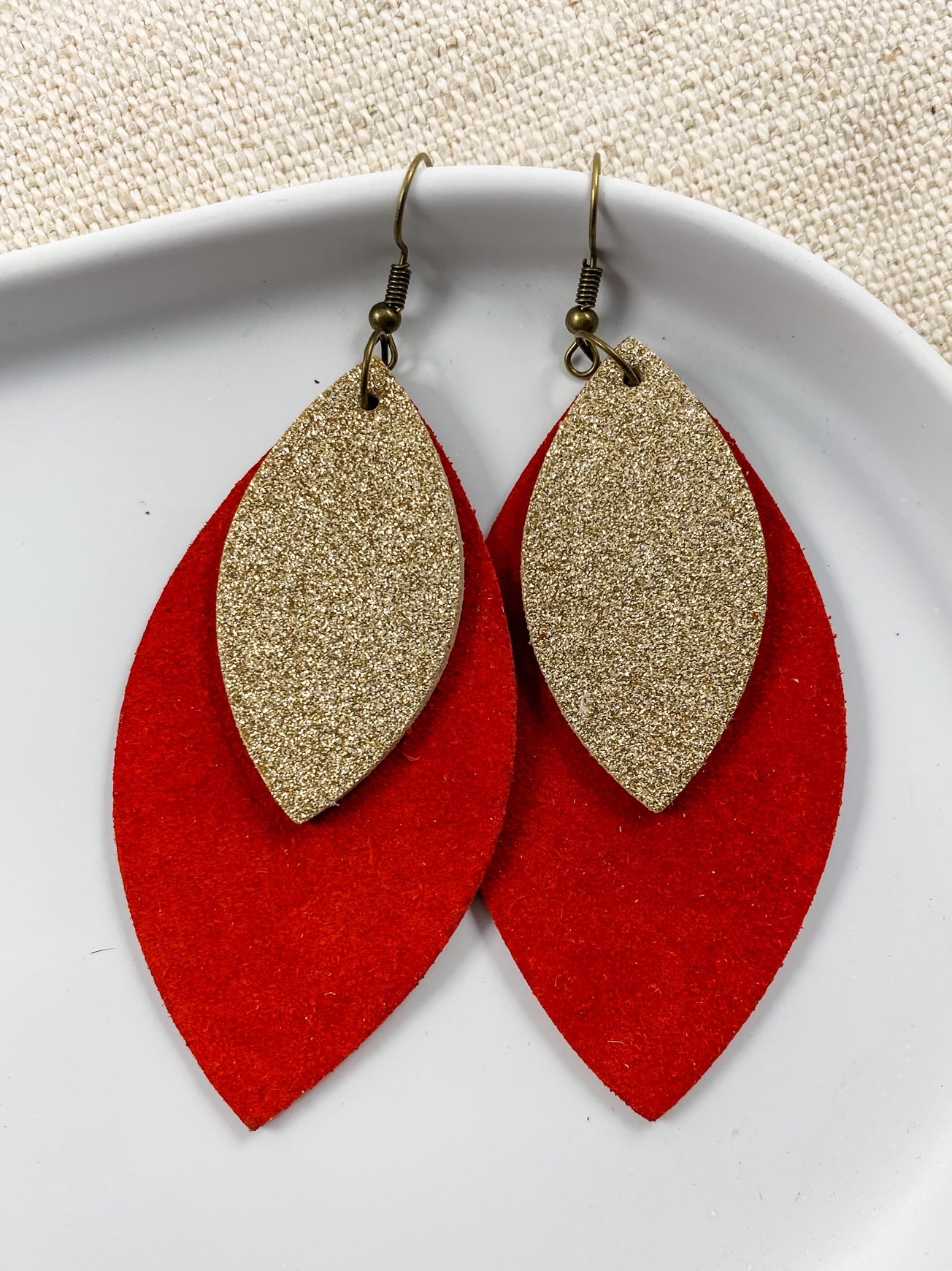 Red & Gold Stacked Leaves