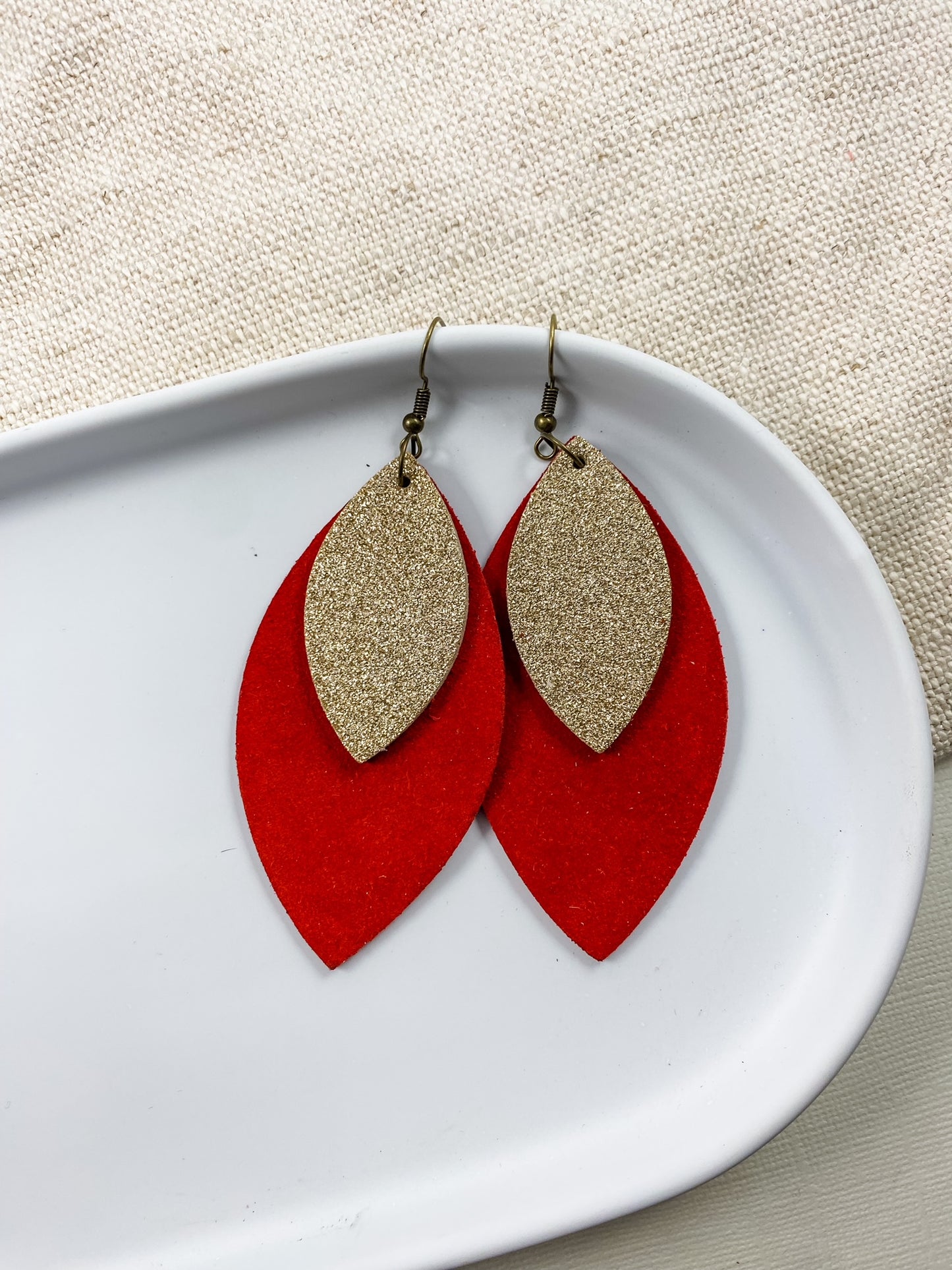 Red & Gold Stacked Leaves