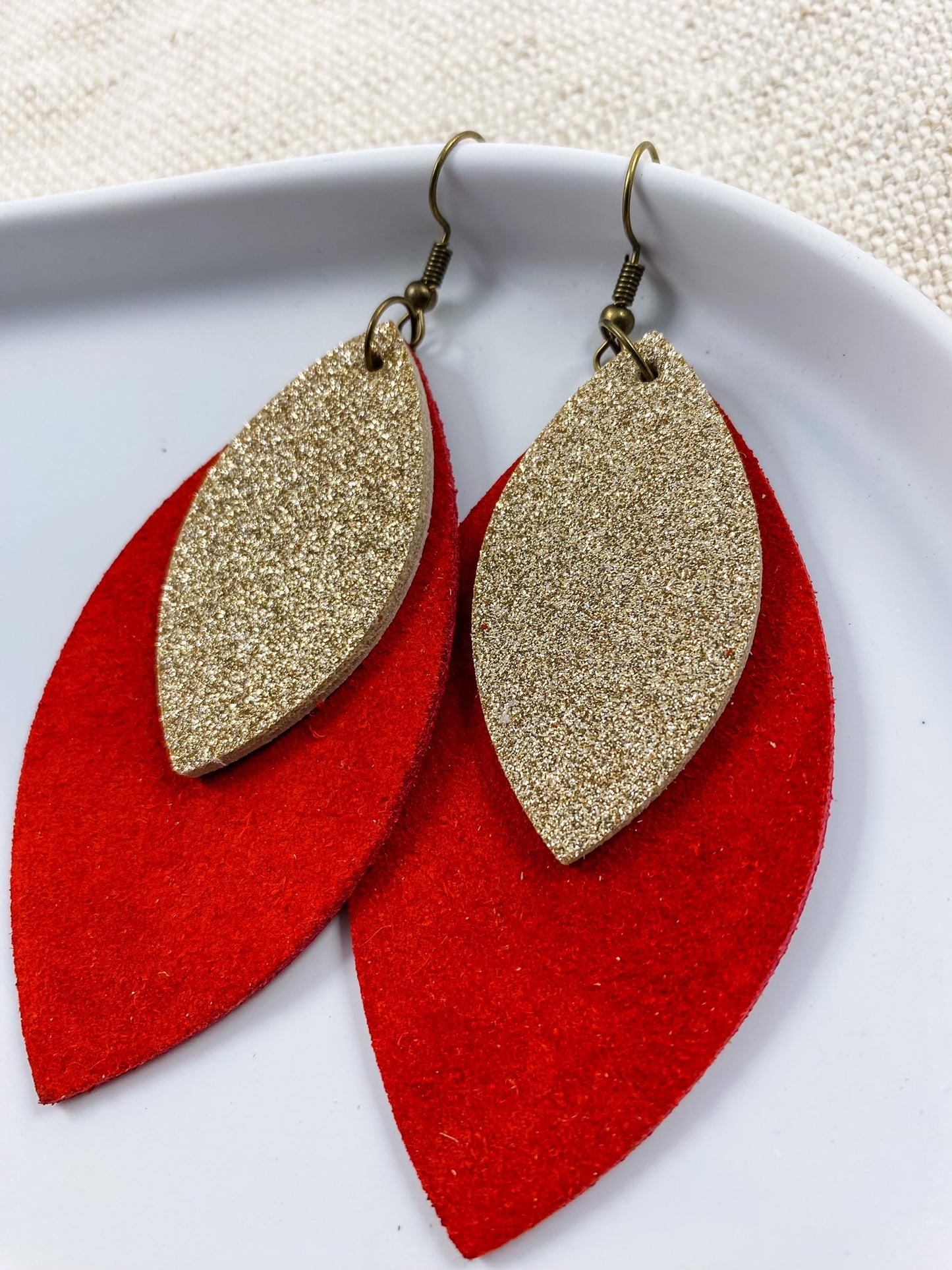 Red & Gold Stacked Leaves