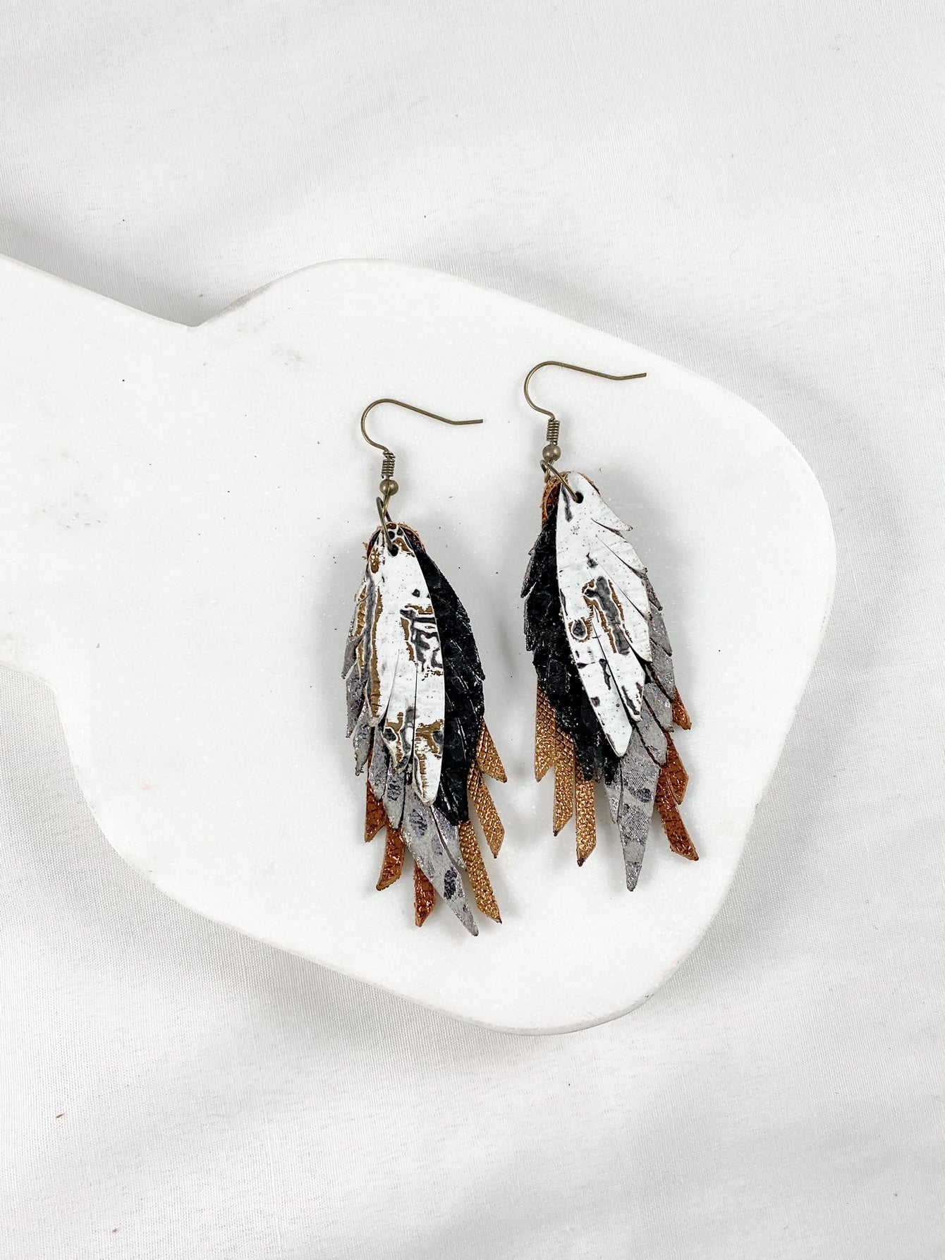 Bronze & Gunmetal Mini Feathers