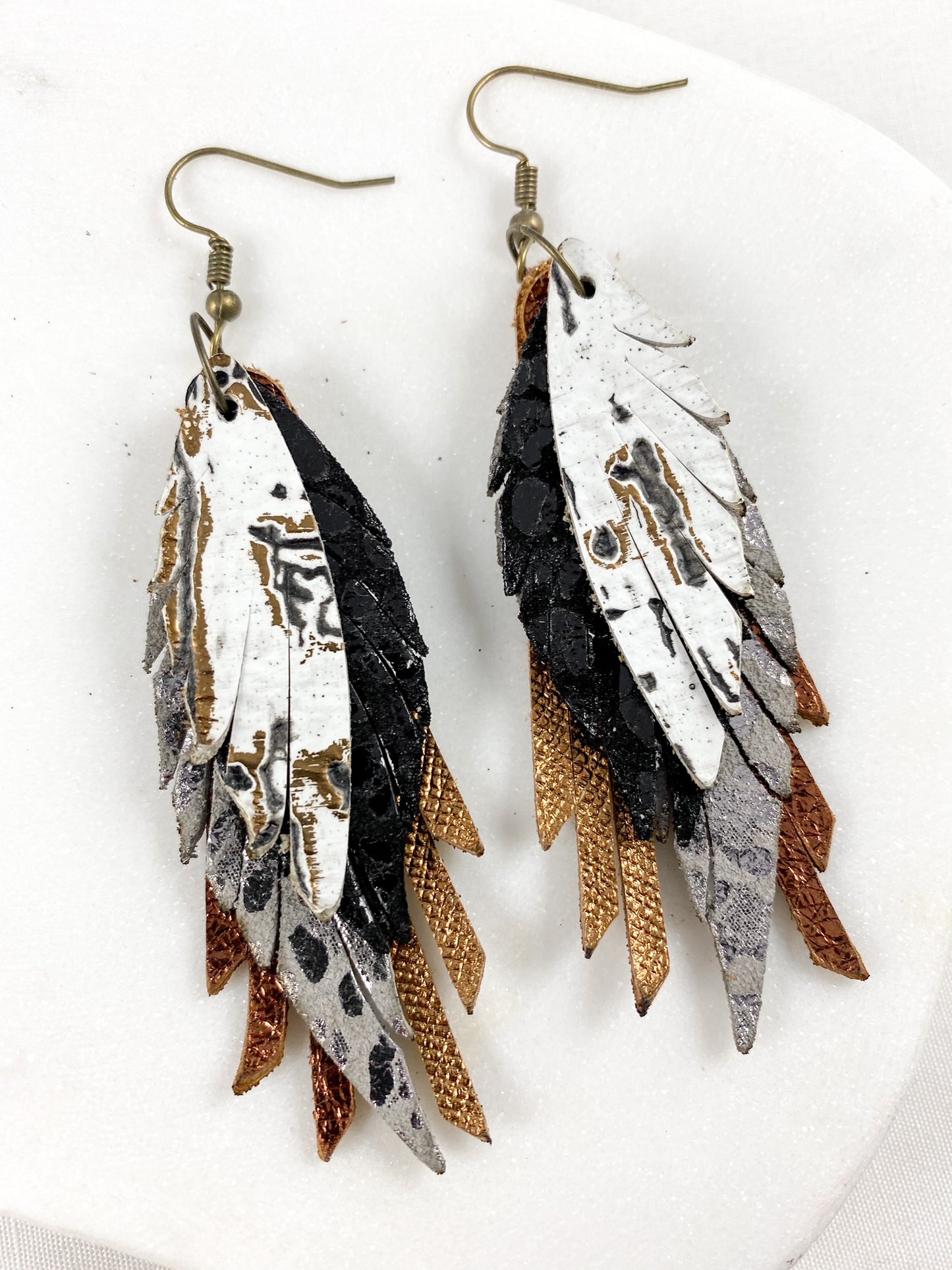 Bronze & Gunmetal Mini Feathers