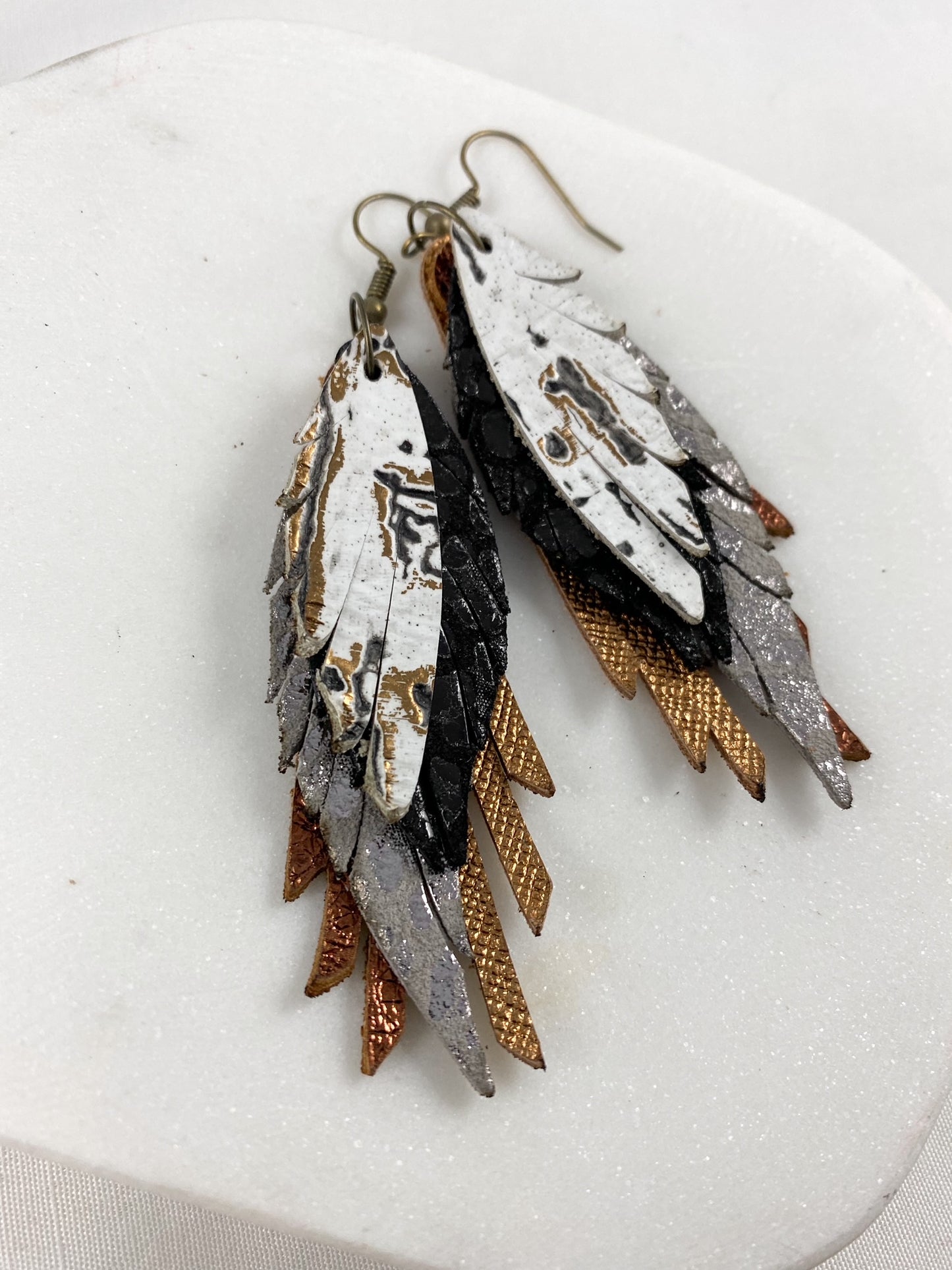 Bronze & Gunmetal Mini Feathers