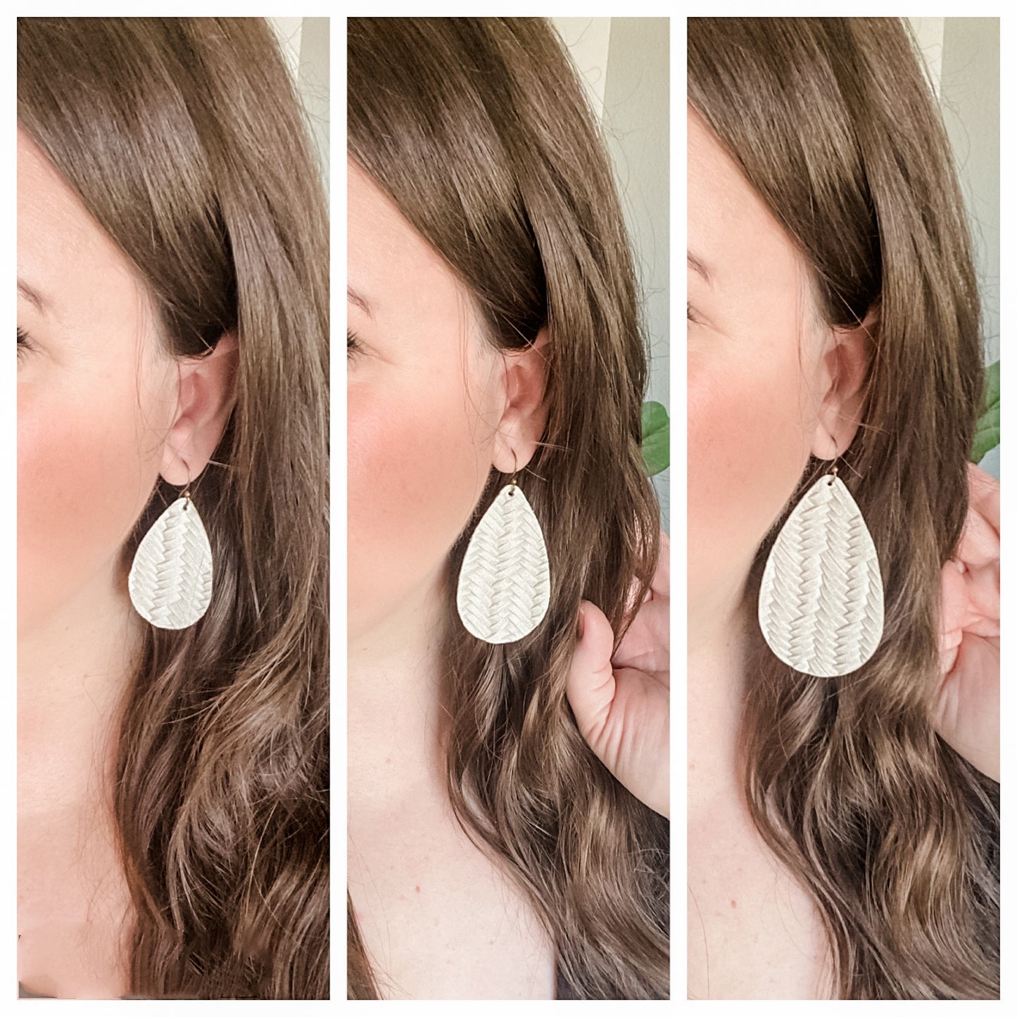 Red & White Polka Dot Teardrops