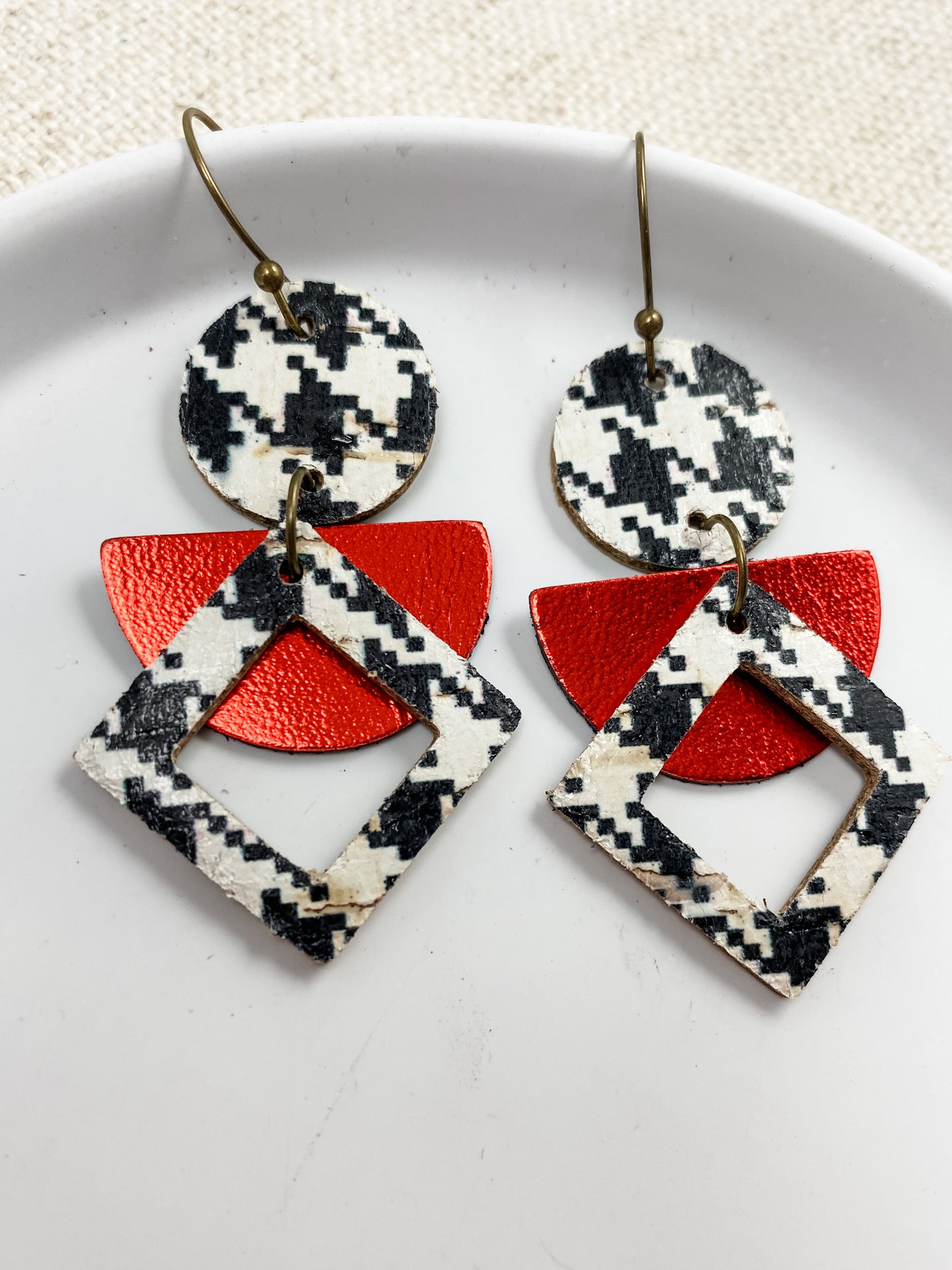 Halftime & Houndstooth Earrings