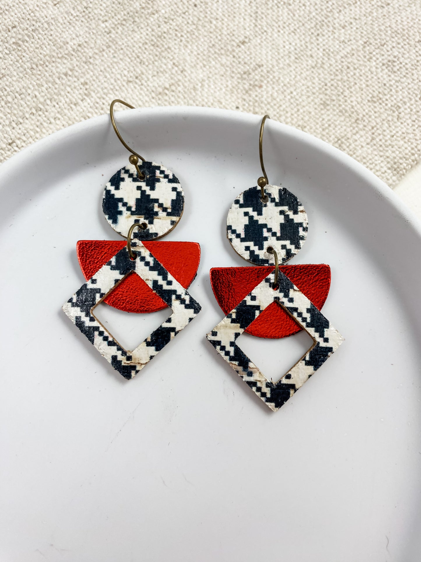 Halftime & Houndstooth Earrings