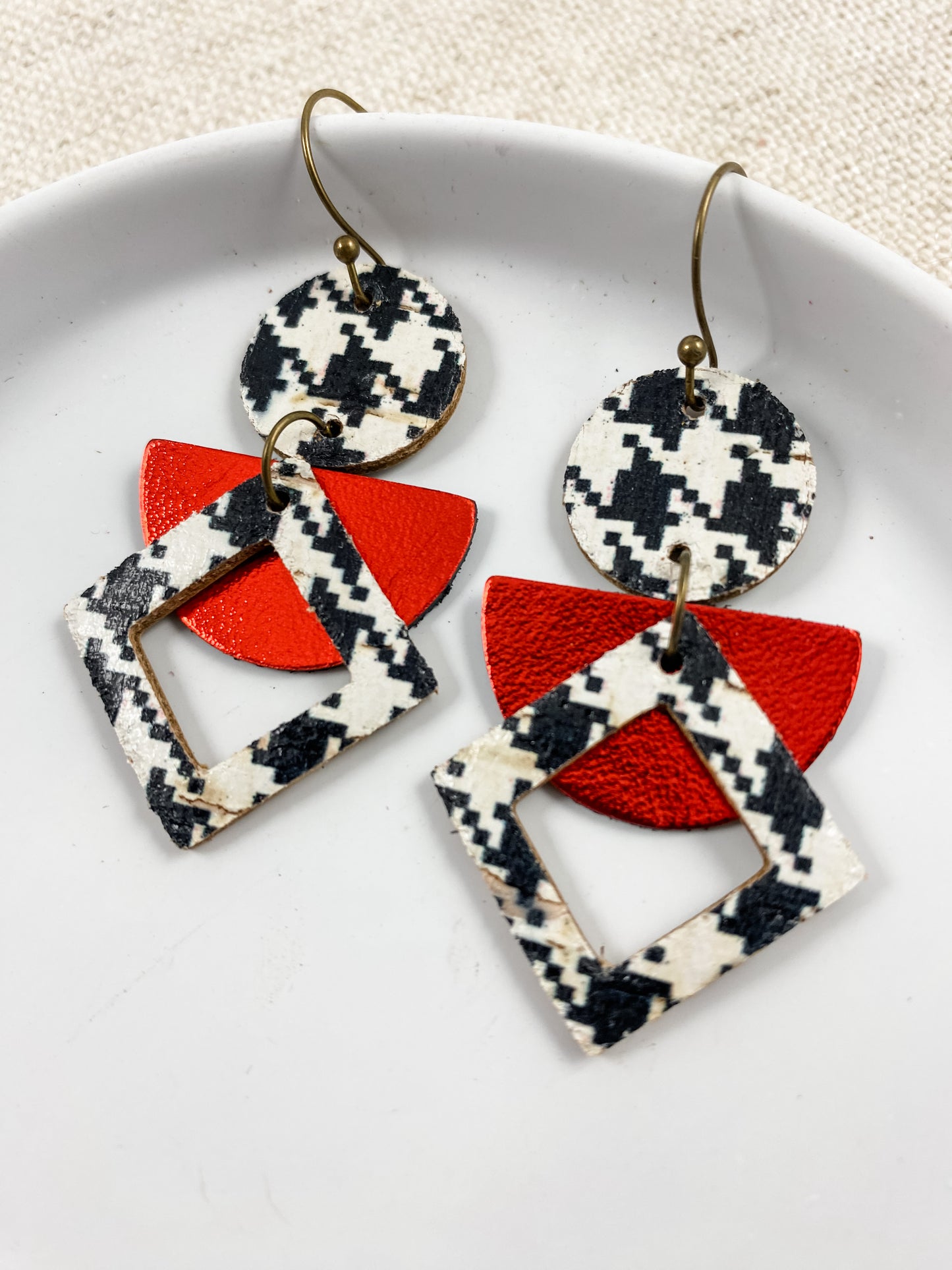 Halftime & Houndstooth Earrings