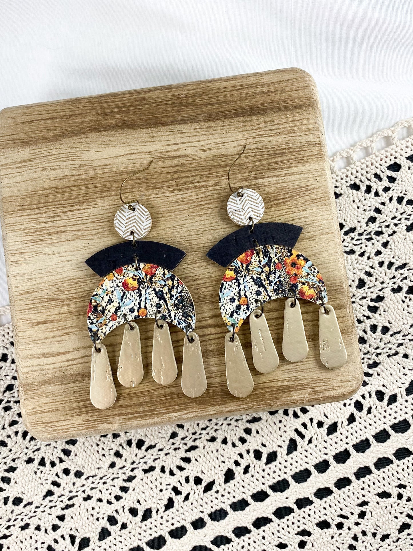 Snakeskin Moon Chandeliers