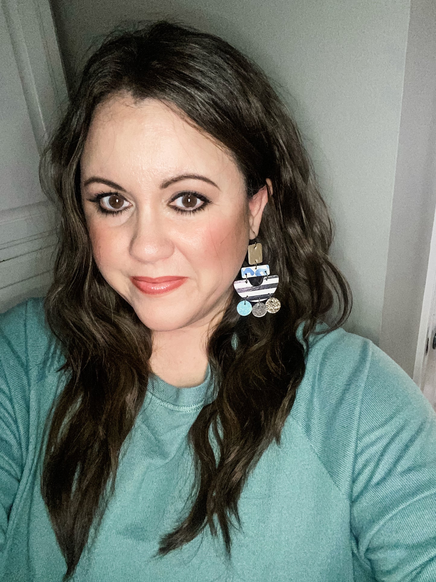 Blue & Mixed Metal Chandeliers