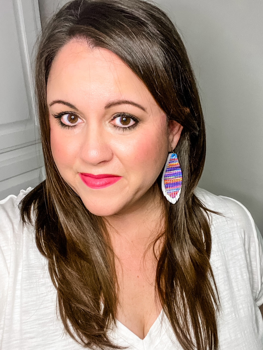 Sunset Fringe Feathers