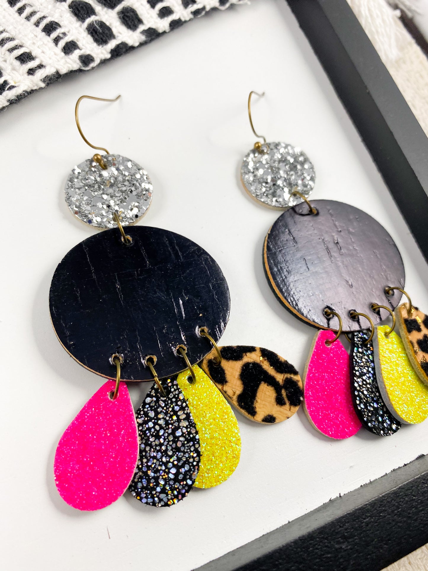 Black & Neon Chandeliers