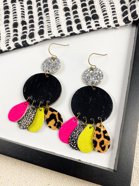 Black & Neon Chandeliers