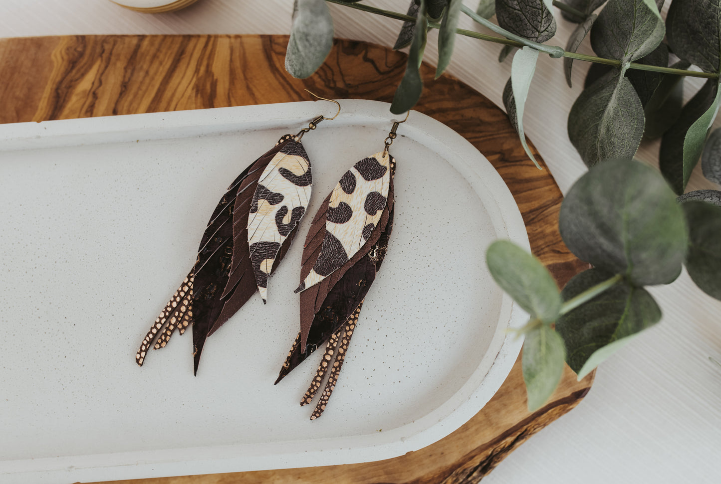 Bronze Leopard Angel Wings