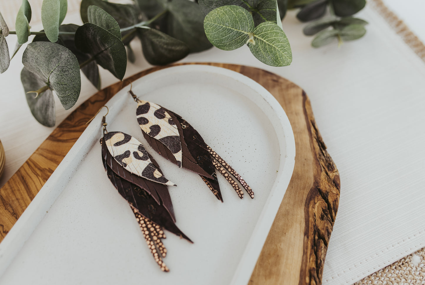 Bronze Leopard Angel Wings