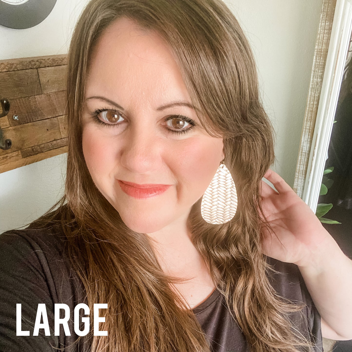 Metallic Copper Teardrops