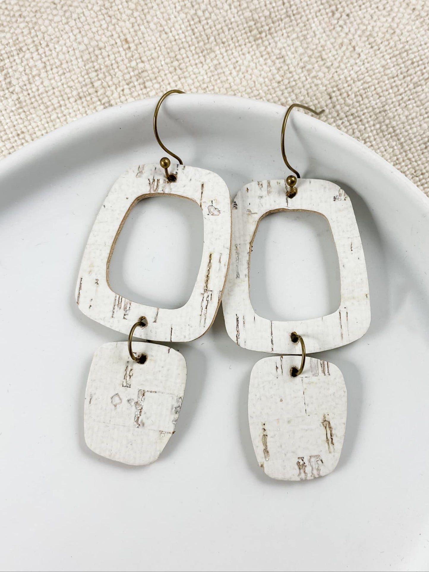 Louder Than Words Earrings, White