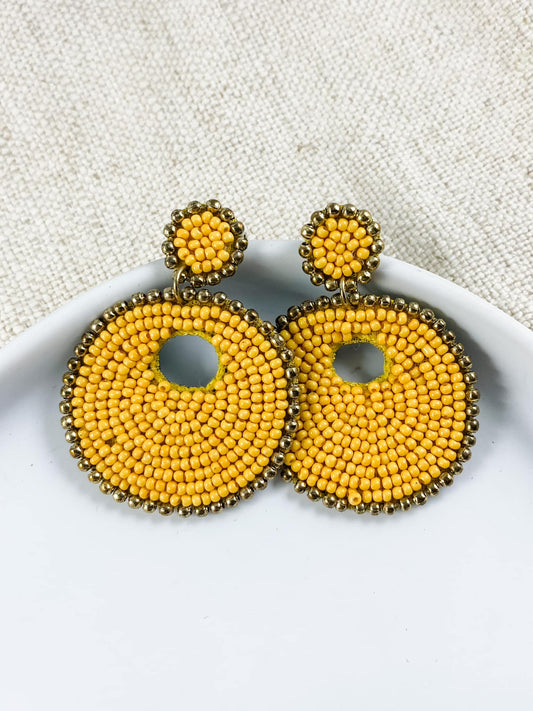 Season of Change Earrings, Mustard