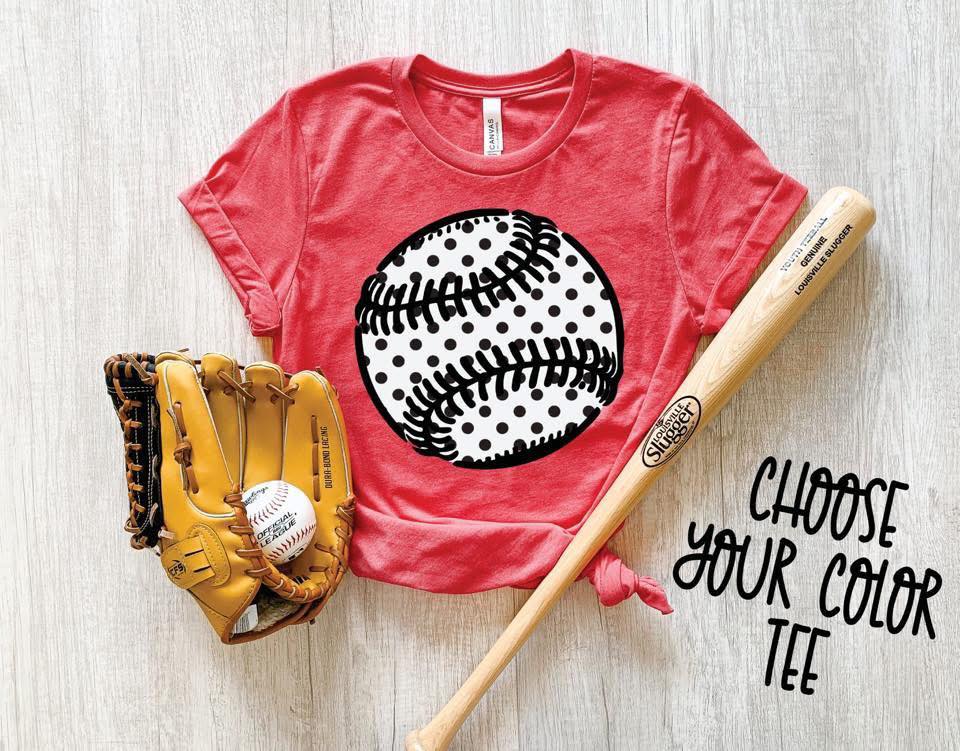 Polka Dot Baseball Tee