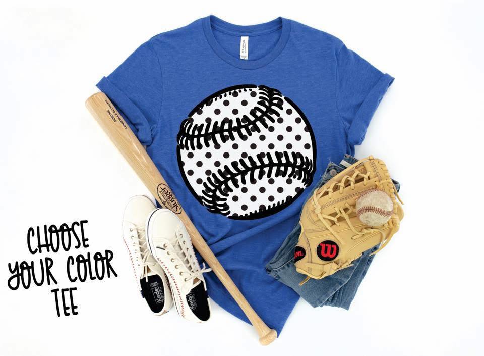 Polka Dot Baseball Tee