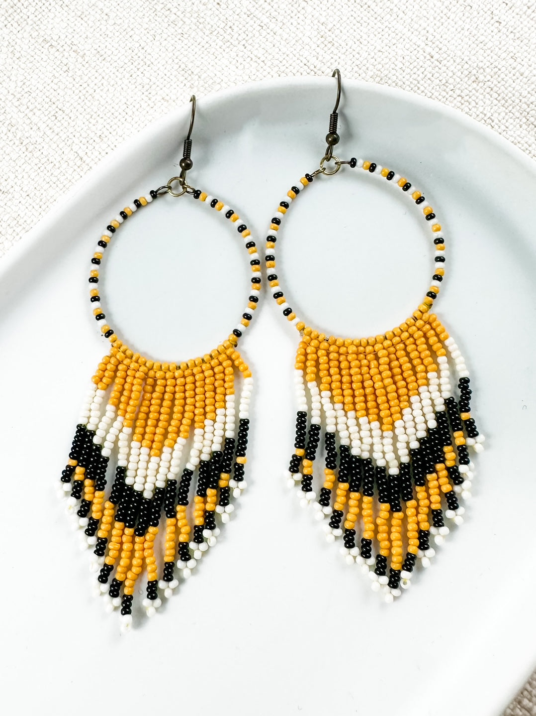 Weekend Memories Earrings, Mustard