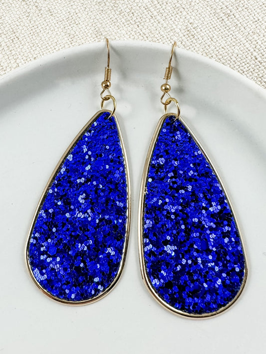 Cheers To This Earrings, Blue