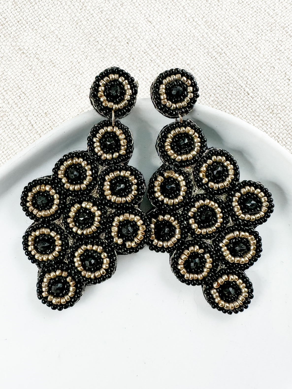 Love & Honey Earrings, Black