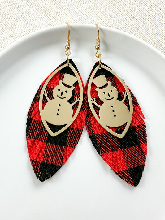 Snowman Cheer Earrings