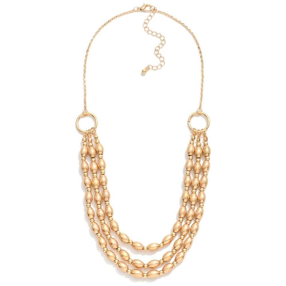 Timeless Tiers Necklace, Gold