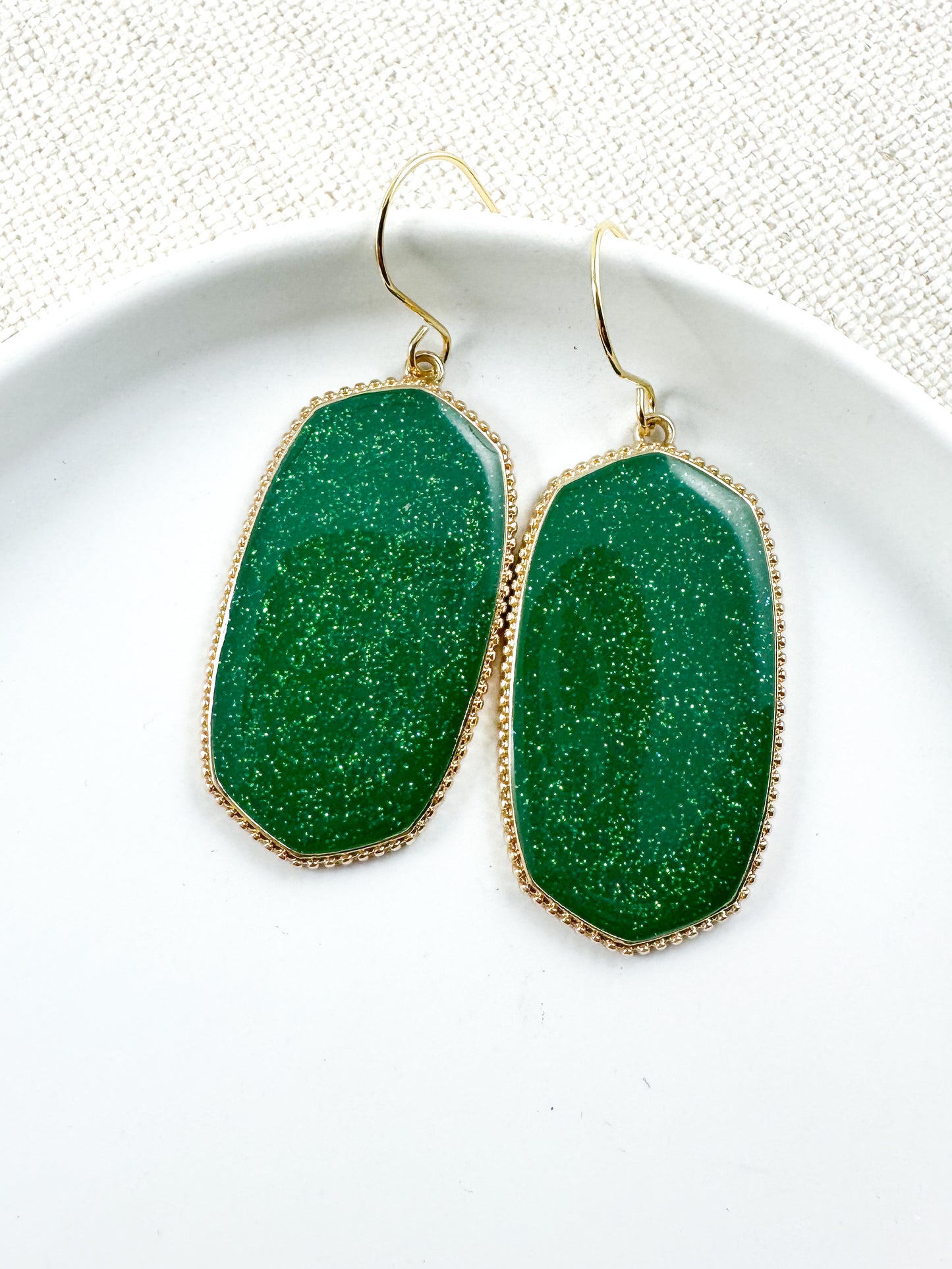 Mystic Shimmer Earrings, Green